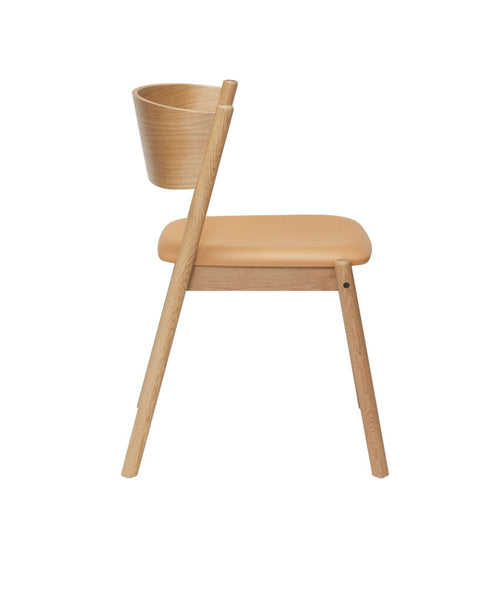 Oblique Dining Chair Seat Natural