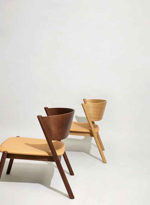 Oblique Lounge Chair Seat Natural