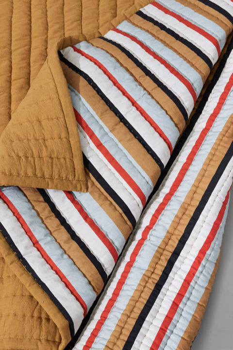 Pavilion Plaid Stripe Ochre/Multicolour