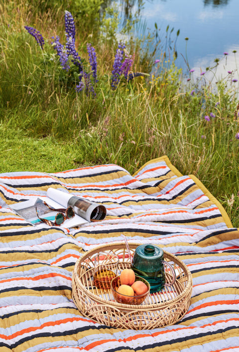Pavilion Plaid Stripe Ochre/Multicolour