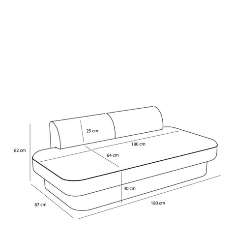 Paza Sofa Light green
