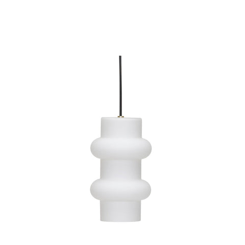 Pilule Pendant Double Matt White