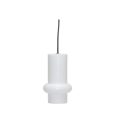 Pilule Pendant Down Shiny White