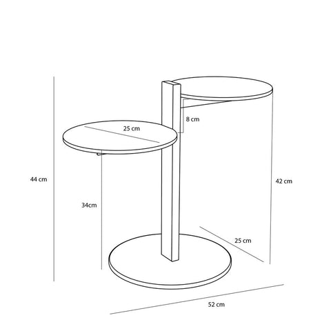 Platform Side Table Sand