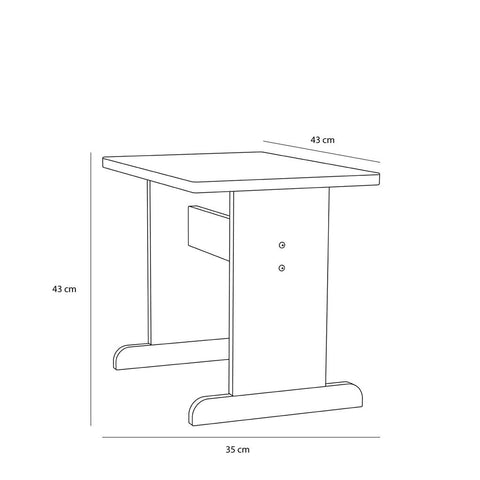 Play Side Table Red