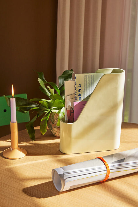 Redux Desk Organiser Offwhite/Light Yellow/Petrol (set of 3)