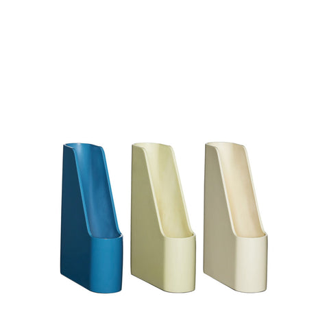 Redux Desk Organiser Offwhite/Light Yellow/Petrol (set of 3)