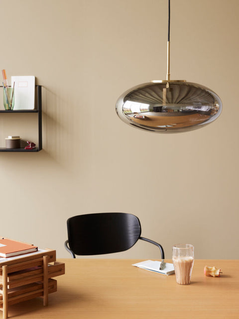 Reflect Pendant Ellipse Grey