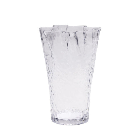 Ruffle  Vase Clear
