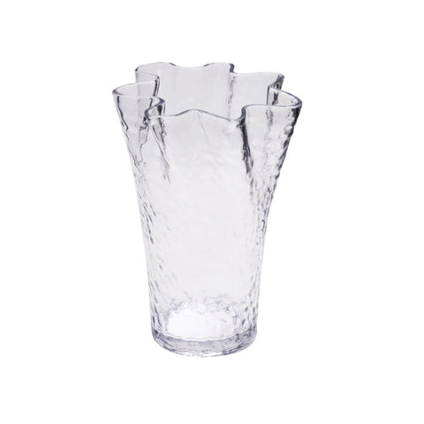 Ruffle  Vase Clear