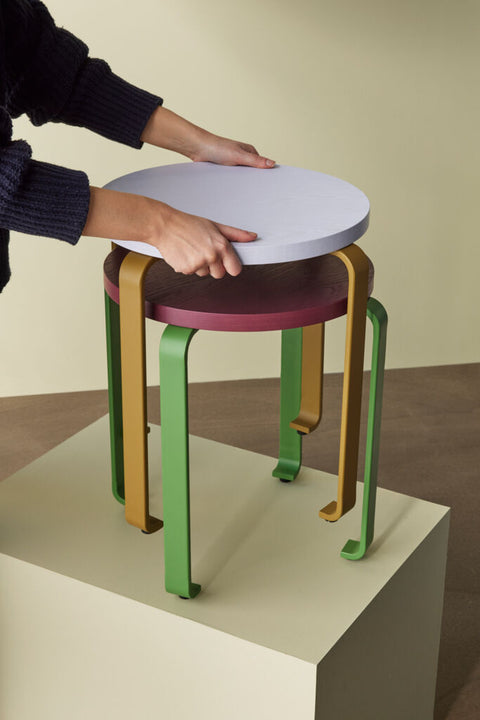 Smile Stool Lavender/Khaki