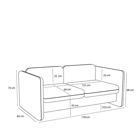 Soba Sofa Light grey