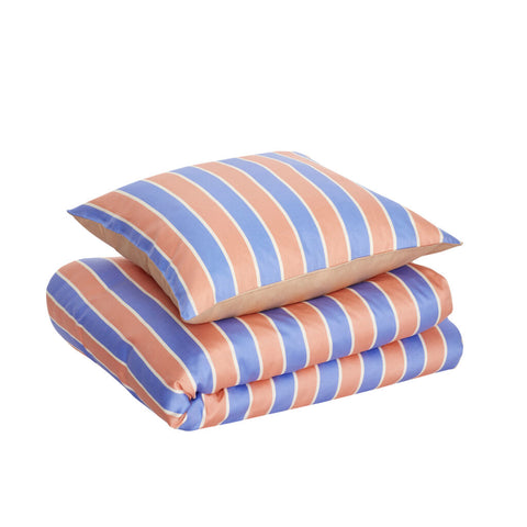 Solace Bed Linen 60X63 140X200 Blue/Orange