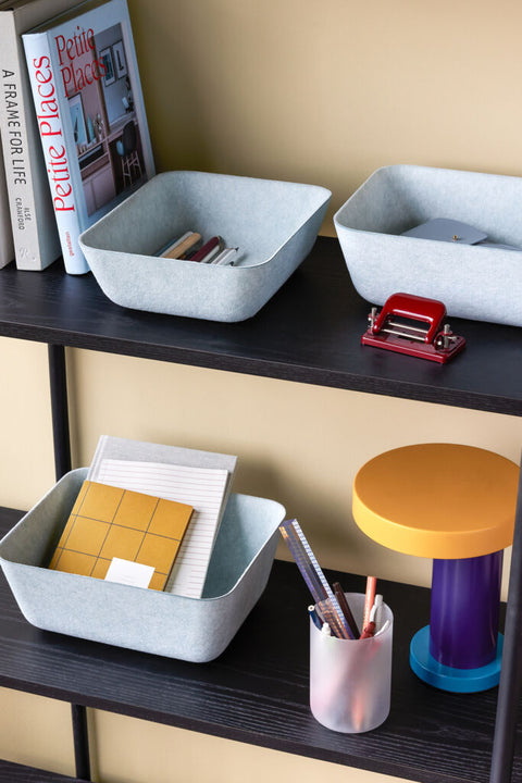 Sortit Felt Baskets Light blue (set of 3)