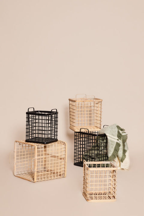 Square Baskets Natural (set of 3)
