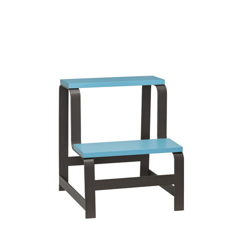 Step Stool Blue/Brown
