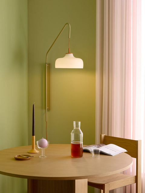 Straight Dining Table Round Natural