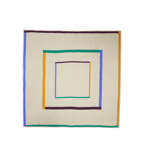 Twist Bedspread Square 260×260 Sand/Multicolour