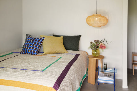 Twist Bedspread Square 260×260 Sand/Multicolour