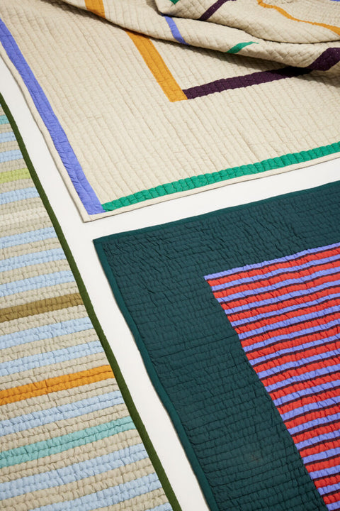 Twist Bedspread Square 260×260 Sand/Multicolour