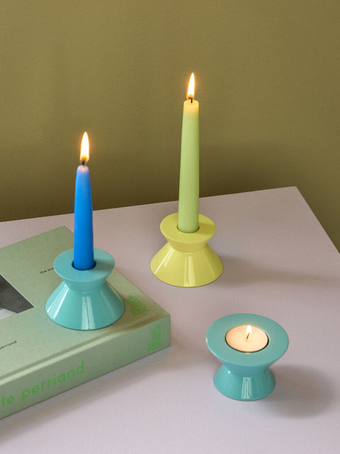 Two Candleholder Blue