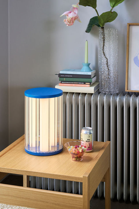 Two Candleholder Blue